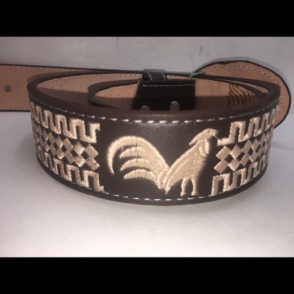 Hand Made Accessories Mens Authentic Mexican Western Cinto Piteado